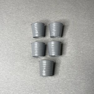 Target Grey 4” Round Metal Planter Pot 5 PCS. Set